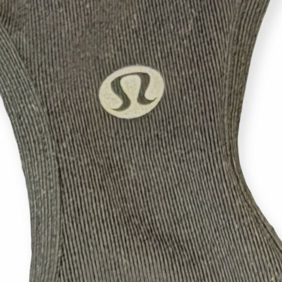 LULULEMON Women’s Dark Shadow Gray Cool Racerback Tank Size 6 - Picture 5 of 5